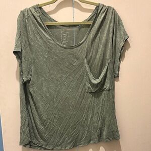 Me to We Sage Green Short Sleeve Tee